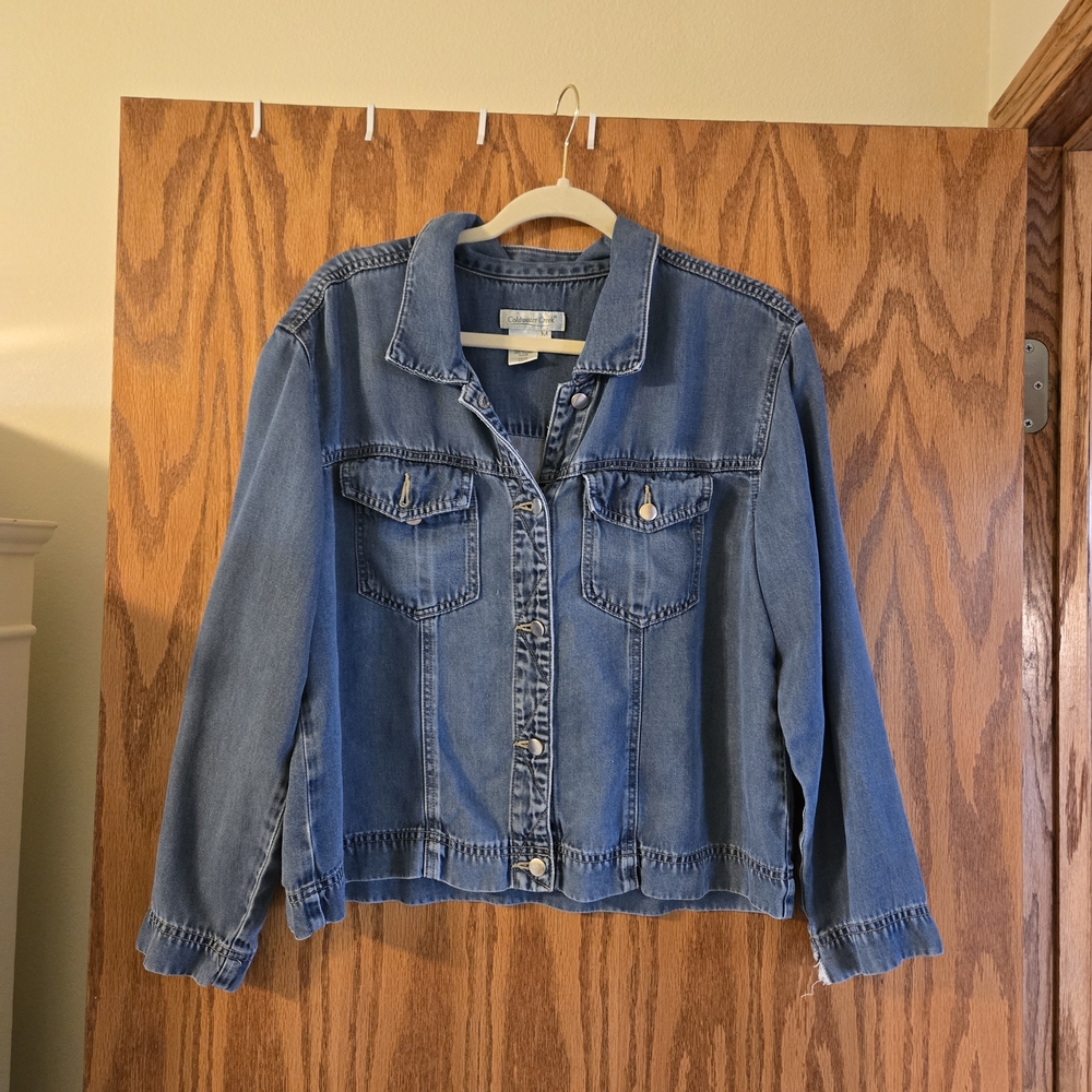 Coldwater Creek Light Blue Denim Jean Jacket